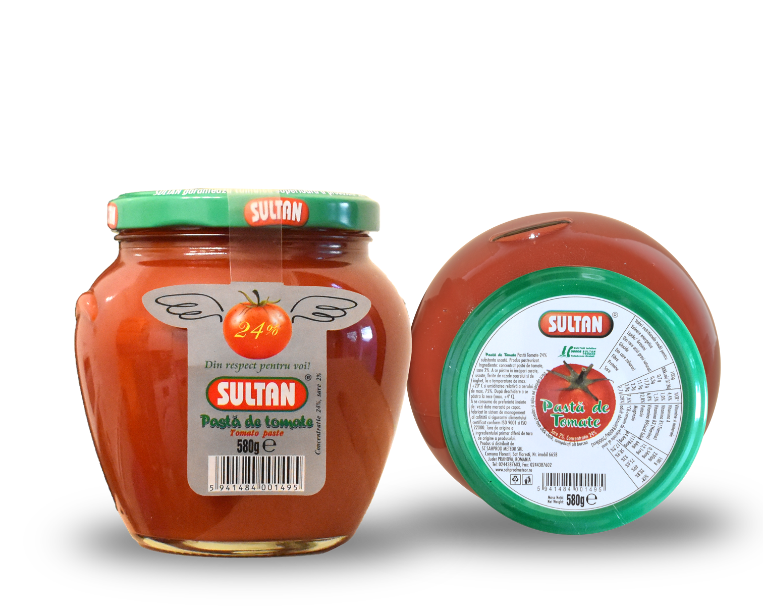 Pastă tomate Sultan 580g