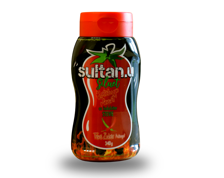 Spicy ketchup with stevia 340g